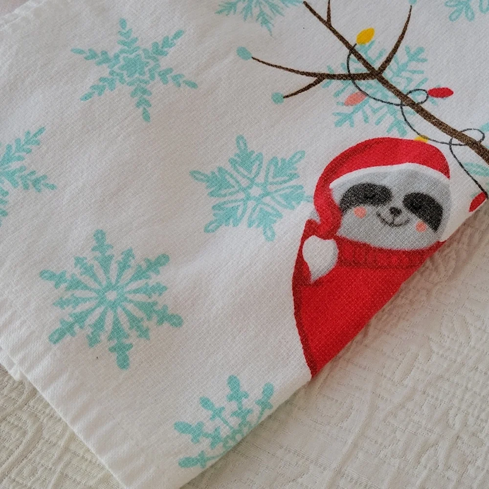 Six Christmas Towels- Sloths & Deers